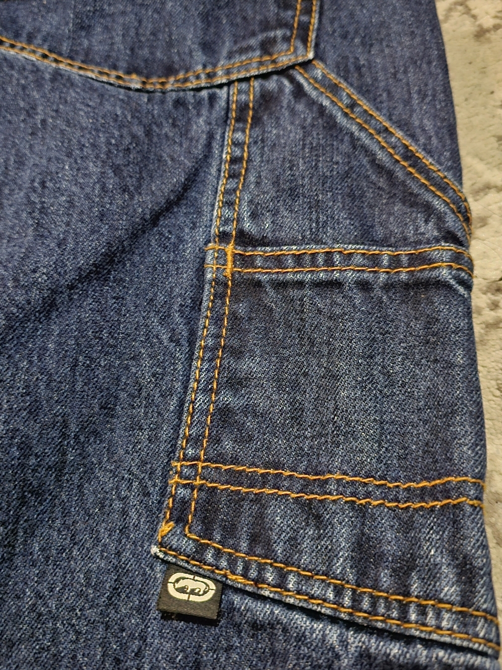 Vintage Y2k Ecko Unlimited Dark Blue Carpenter Pants - Picture 7 of 10